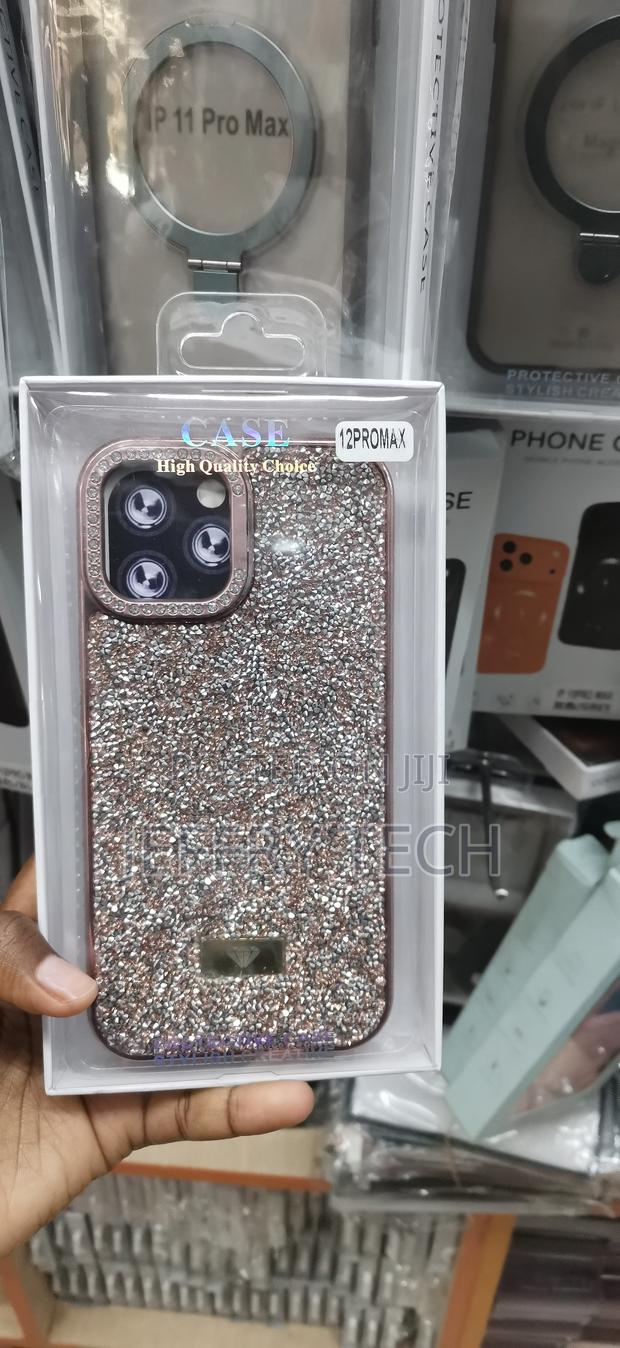 iPhone 12 Pro Max Sparkly Rhinestone-Covered Case