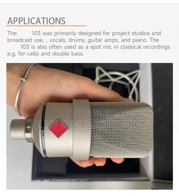 103 Studio Recording Microphone Condenser Sound Recording Mic - thumbnail 6