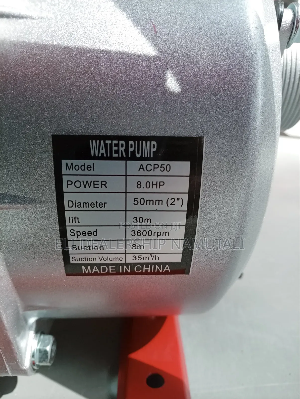 Heavy Duty 2-Inch Aico Water Pump With 8hp Petrol Engine