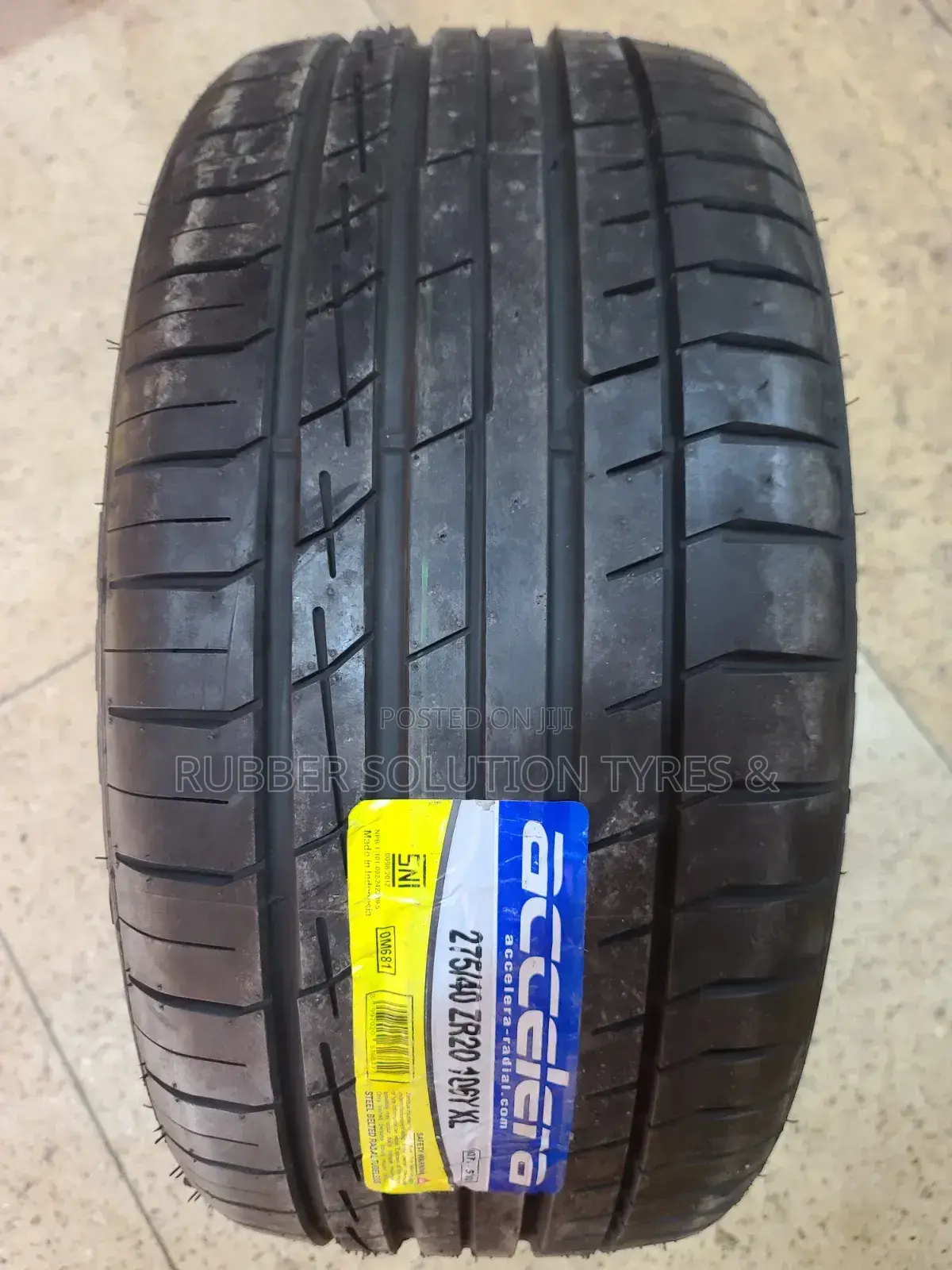 275/40 R20 Accelera Tyres 106 Y X/L Made in Indonesia