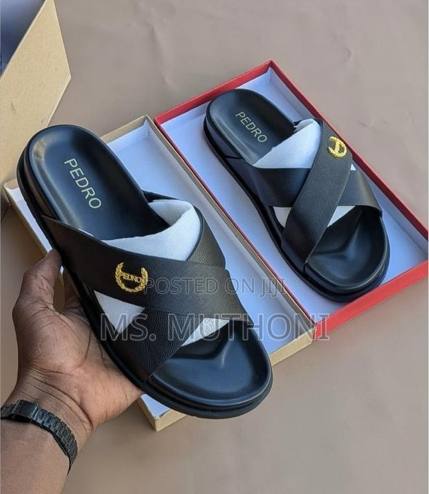 Assorted Brands Men Casual Black Sandals