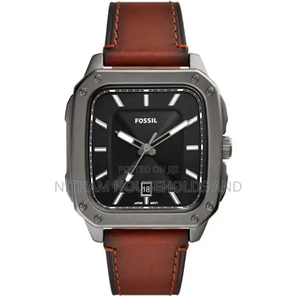 Fossil Fs5934 Inscription Square Watch for Men
