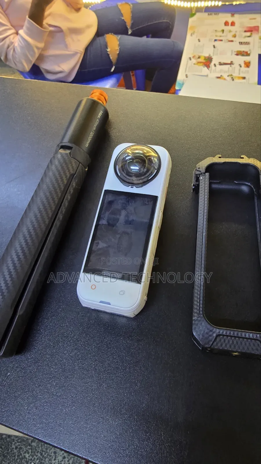 Insta 360x5 With Invisible Stick,Lens Protector Cover and Sd 128gb