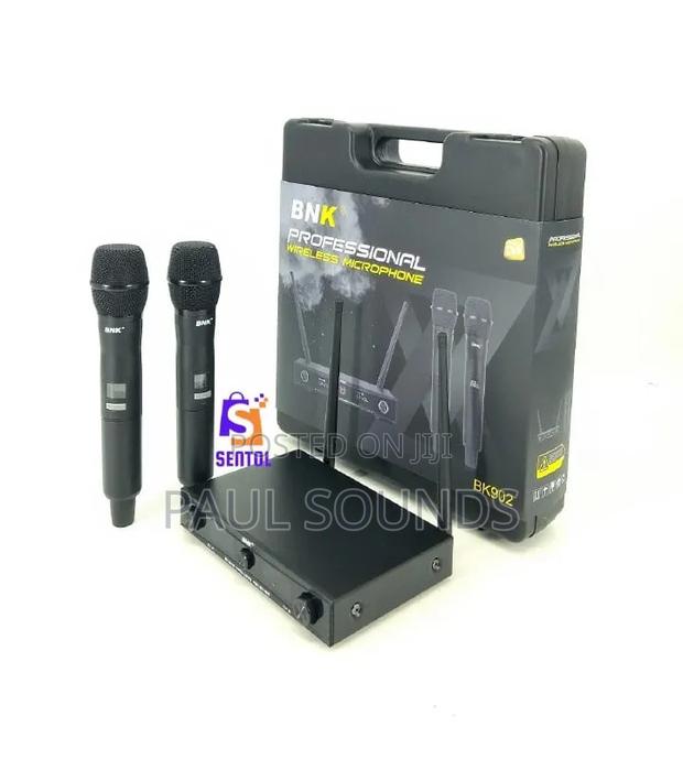 BNK Bk902 Professional Dual-Channel Uhf Wireless Microphone System