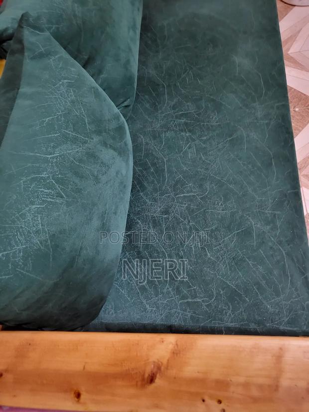 Emerald Green Pallet-Style Two-Seater Sofa/Couch - thumbnail 2