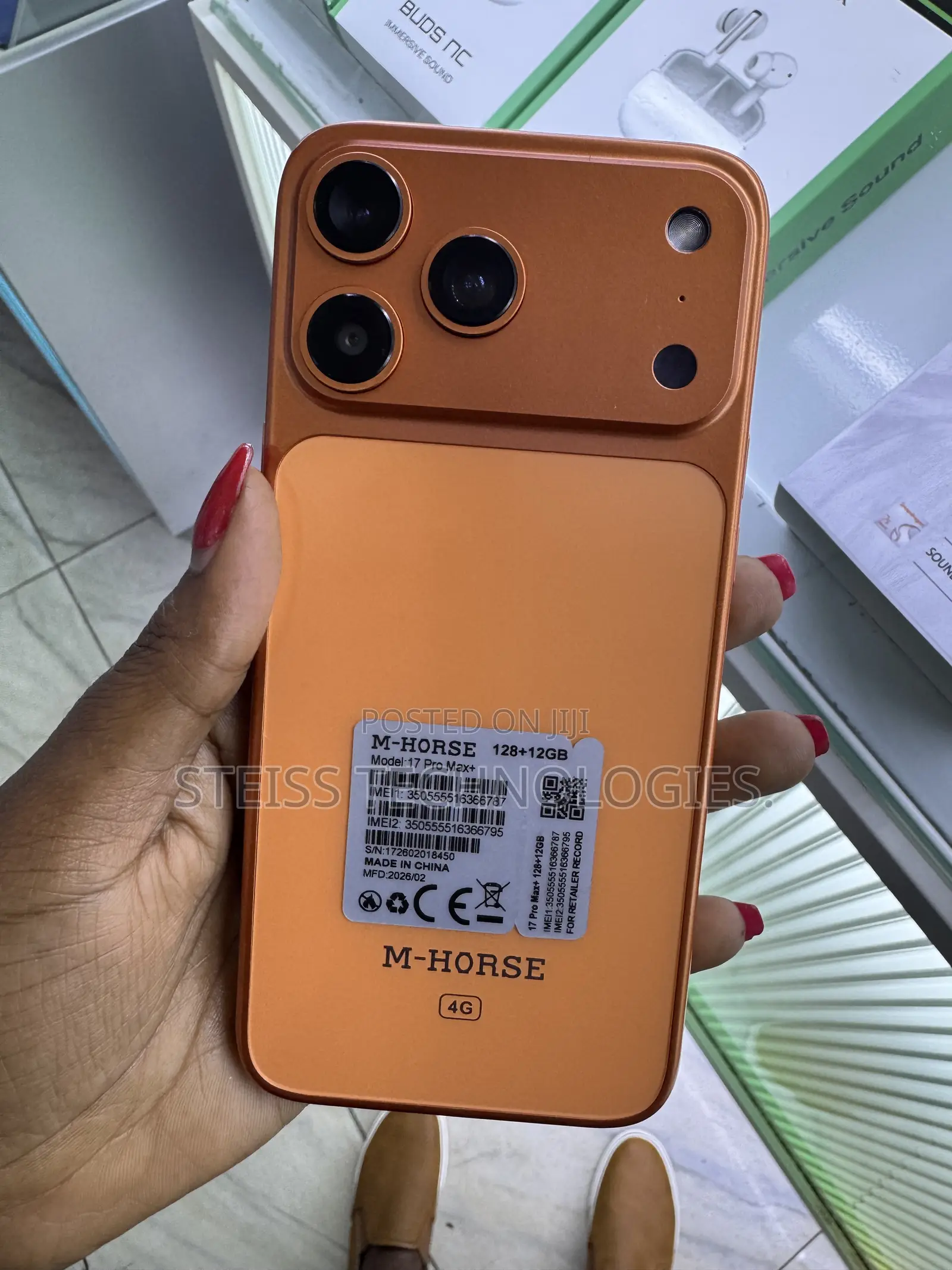 New Mobile Phone 128 GB Orange