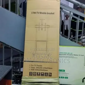 Mobile Tv Trolley 32"-75" With Wall Mount