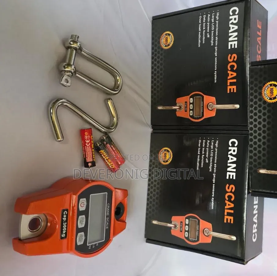 300kgs Crane Scale Black