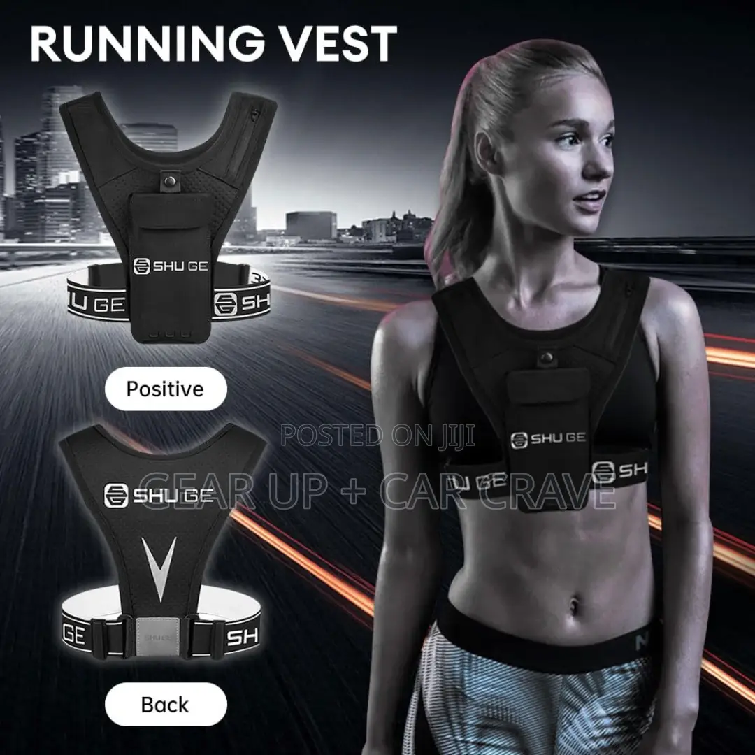 Running Chest Vest - Black/Grey