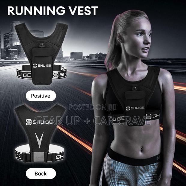 Running Chest Vest - Black/Grey - thumbnail 4