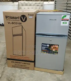Volsmart 108l Double Door Fridge With Freezer Compartment