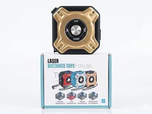 Professional 2-in-1 Laser Distance Tape Meter - Digital Measurer.