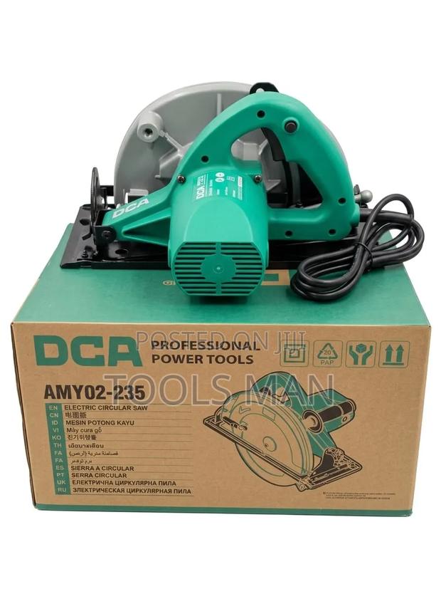 Dca Amy02-235 Electric Circular Saw - Professional Woodworking Tool.