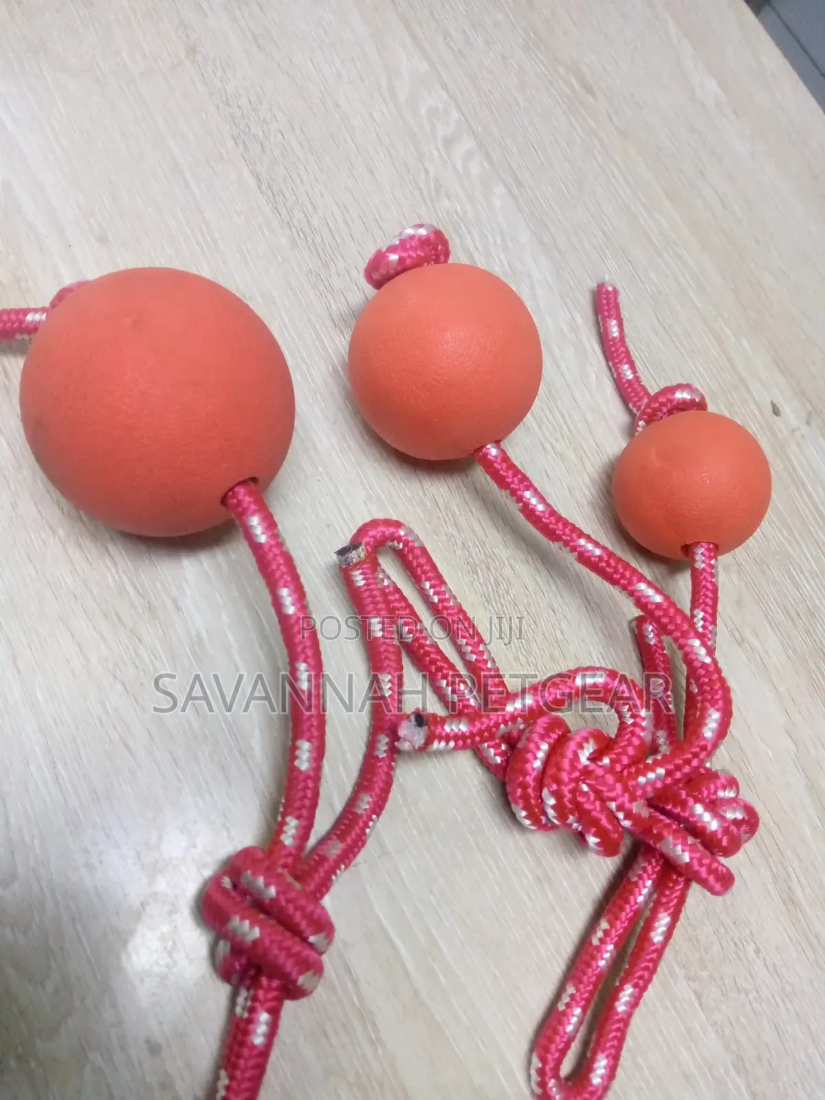 Indestructible Durable Rubber Dog Balls Toys With Braided Ropes