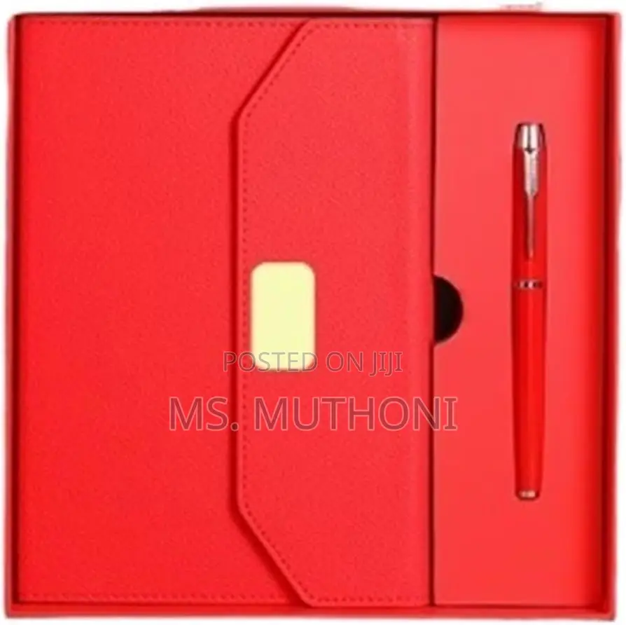 * Pu Leather Notebook With Pen Gift Set