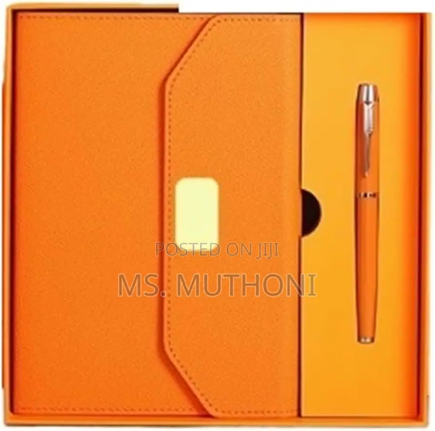 * Pu Leather Notebook With Pen Gift Set