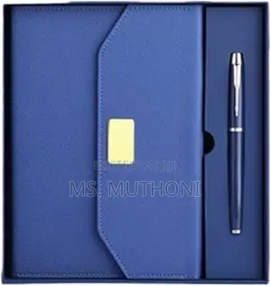 * Pu Leather Notebook With Pen Gift Set