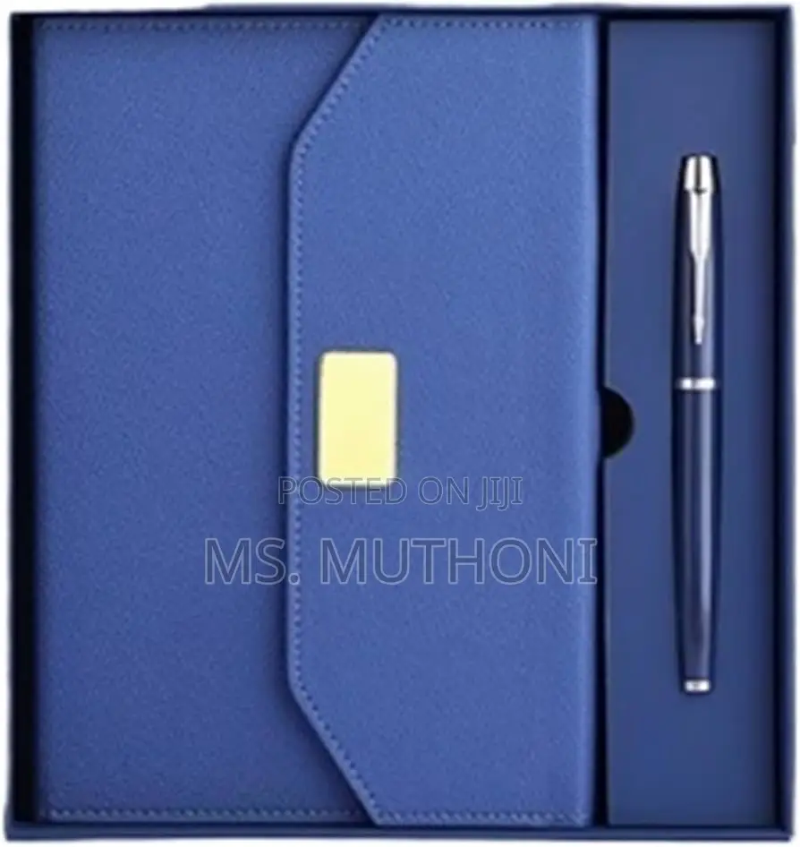 * Pu Leather Notebook With Pen Gift Set