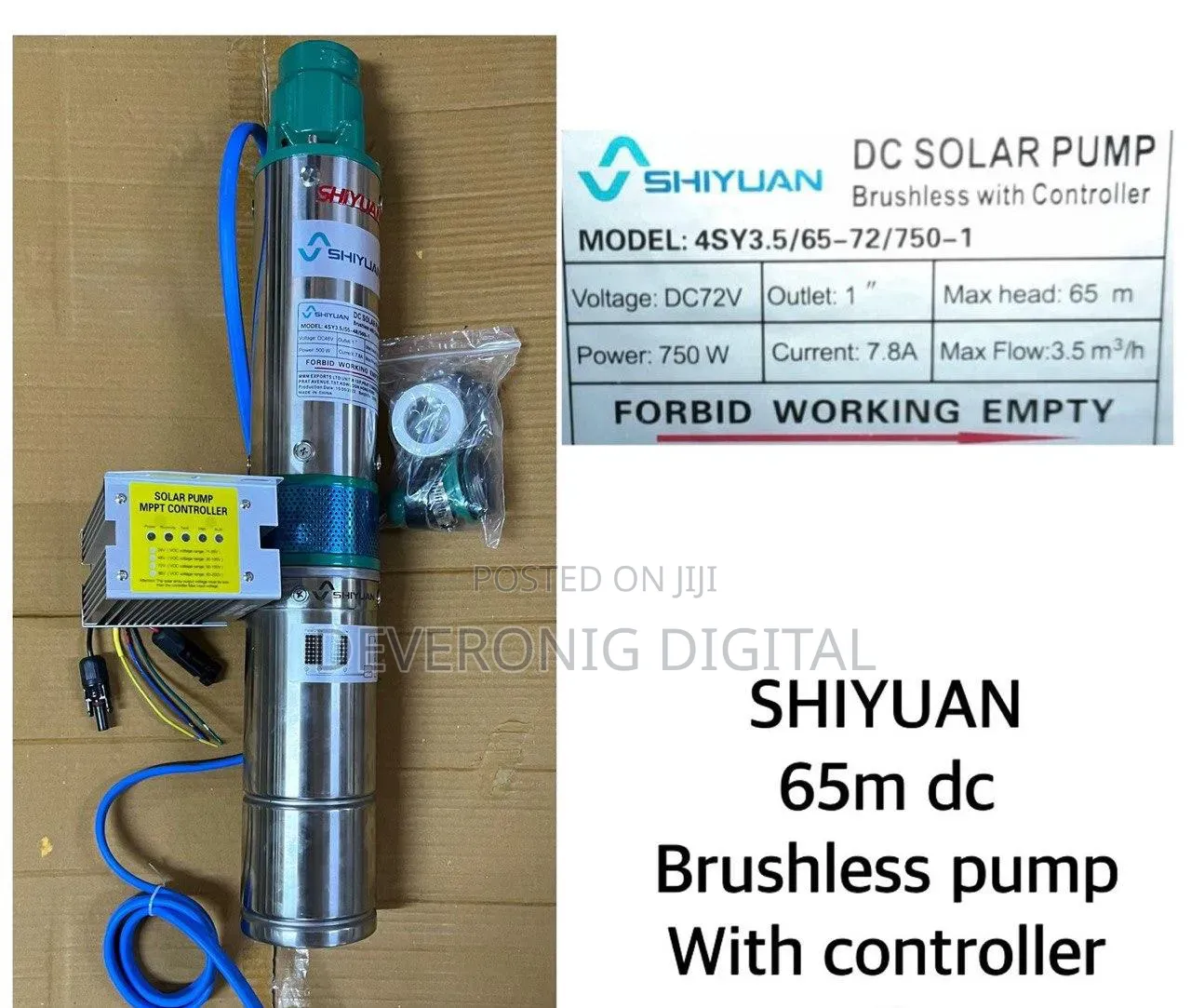 Shiyuan Brushless Dc Water Pumpwith Controller 140m