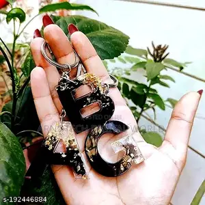 Alphabet Letter Resin Keychains
