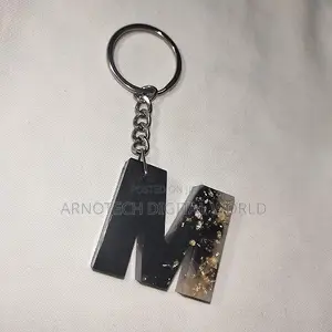 Alphabet Letter Resin Keychains