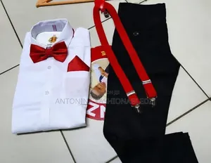 Kids Suspendor With Bow Tie