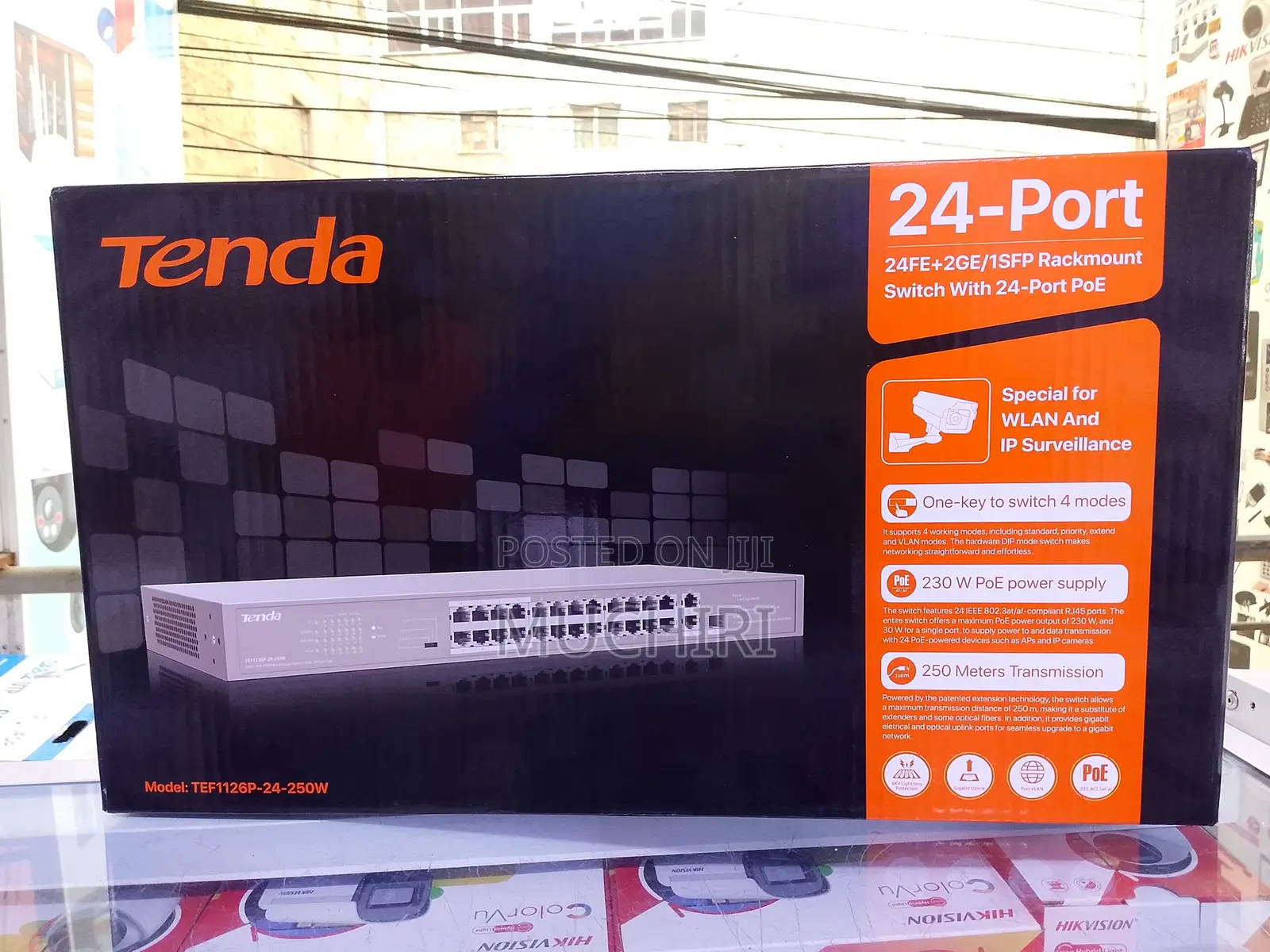 Tenda Rackmount 24 Port Poe Network Switch
