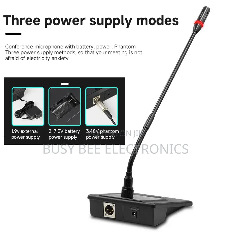 Table Mounted Corded Voice Condenser Mic