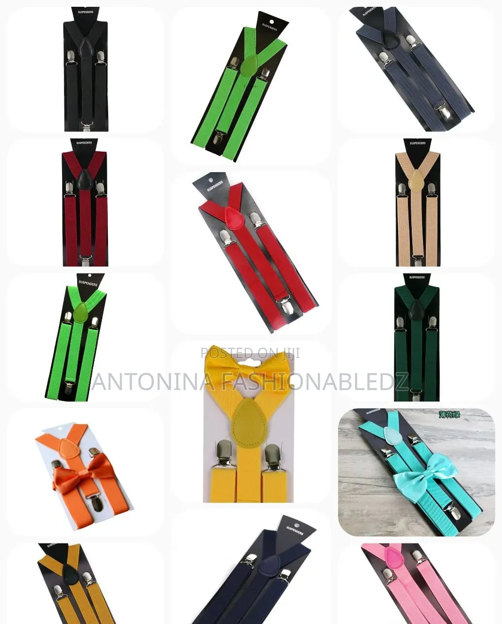 Kids Suspendor With Bow Tie