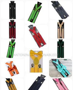 Kids Suspendor With Bow Tie