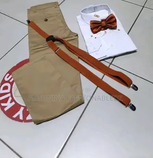 Kids Suspendor With Bow Tie