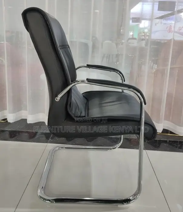 Leather High Back Guest Office Seat.