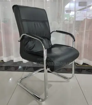 Leather High Back Guest Office Seat.