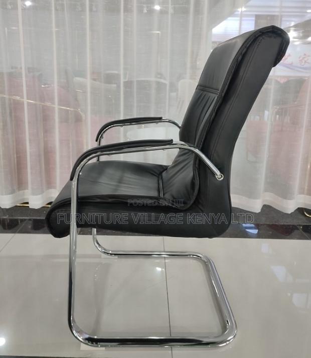 Leather High Back Guest Office Seat. - thumbnail 6