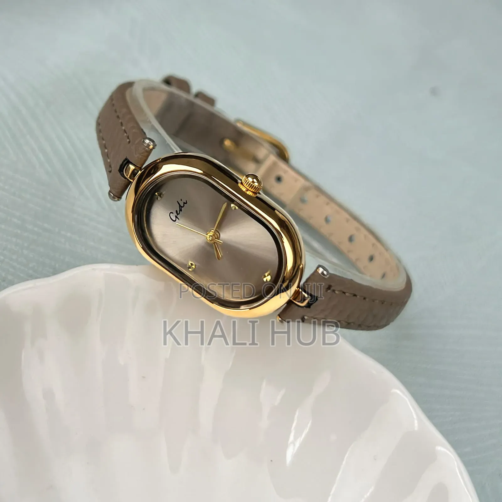 New Gedi Vintage With Genuine Leather Ladies Watch