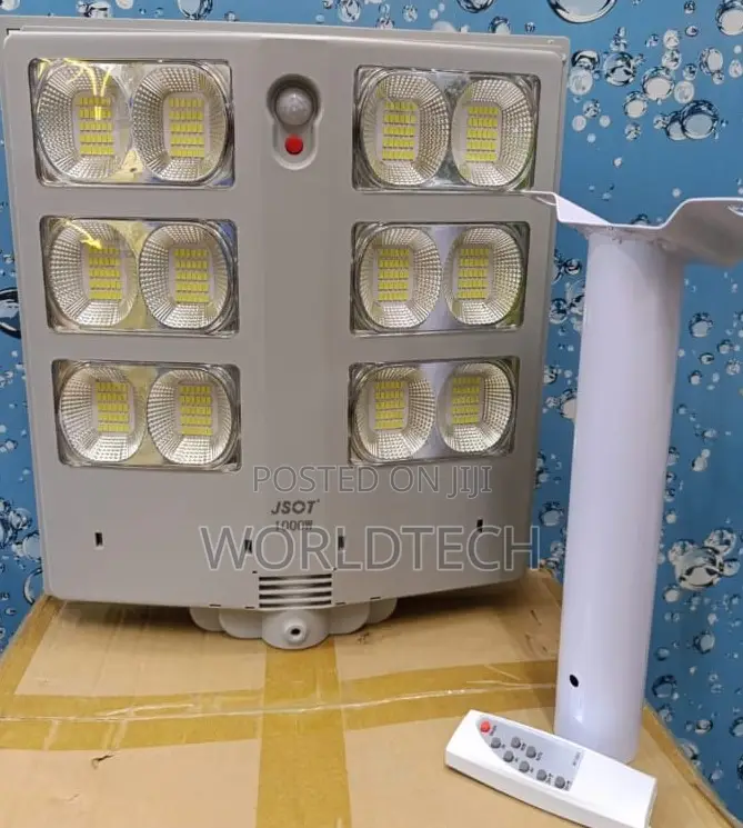 1000w Grey Solar Street Light + Pole