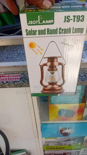 Solar and Hand Crank Lamp for Camping