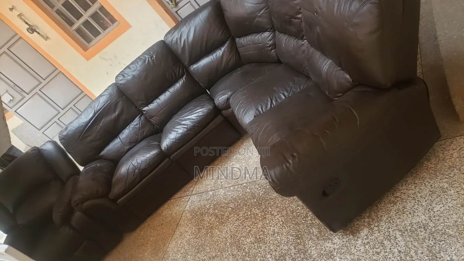 Corner Leather Recliner Seat - Ex-Uk