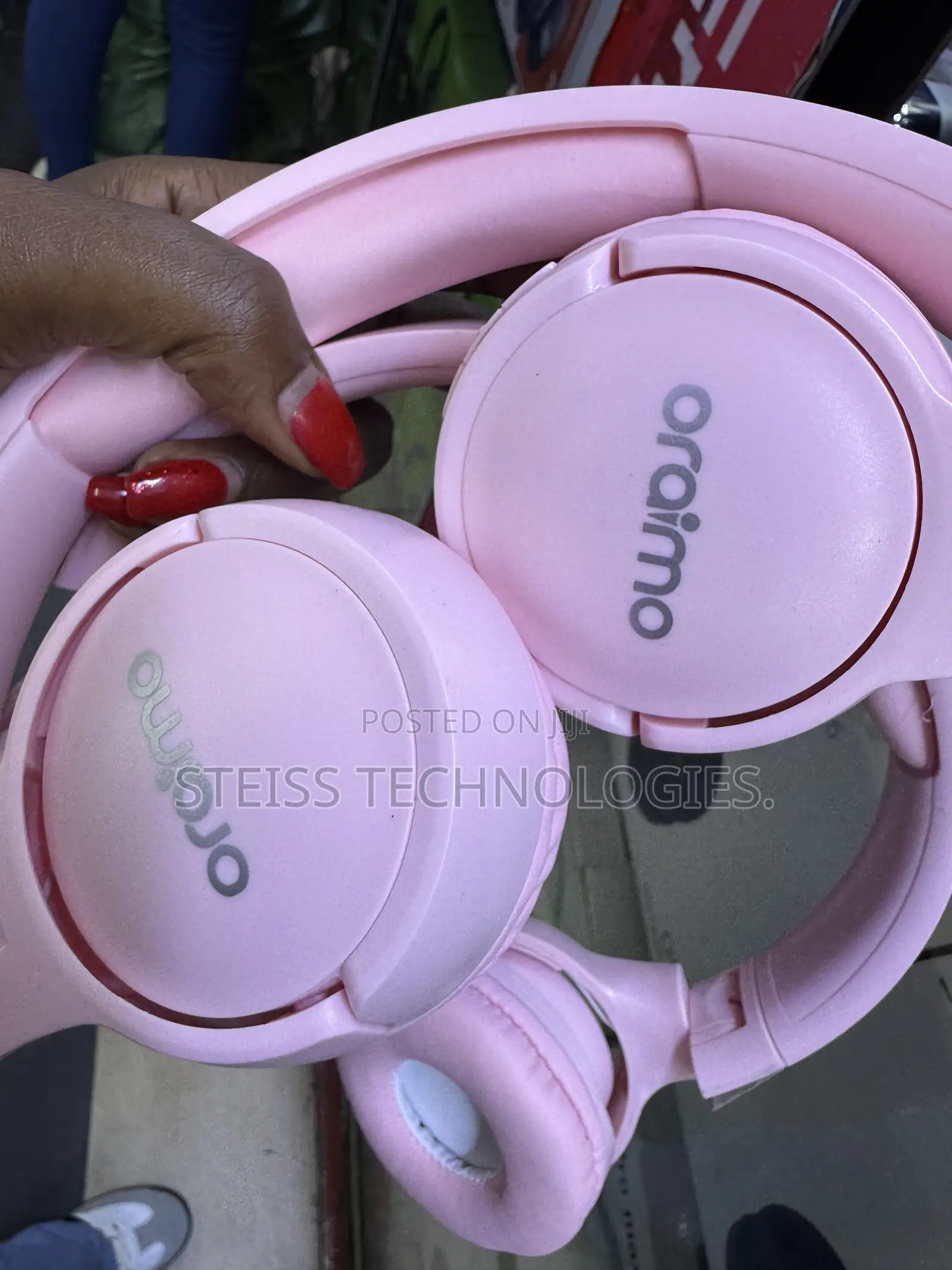 Pink Oraimo Wireless Headphones