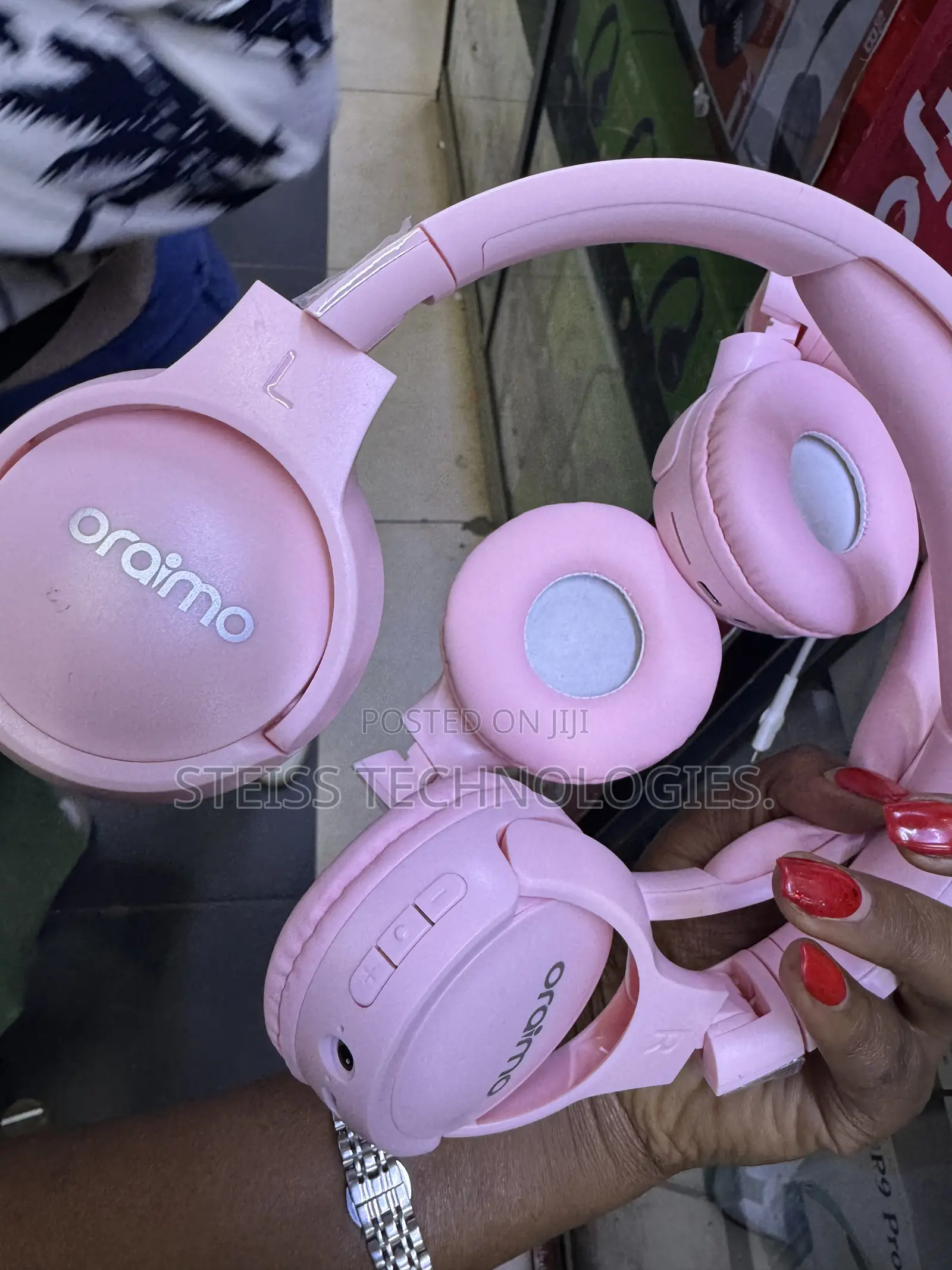 Pink Oraimo Wireless Headphones