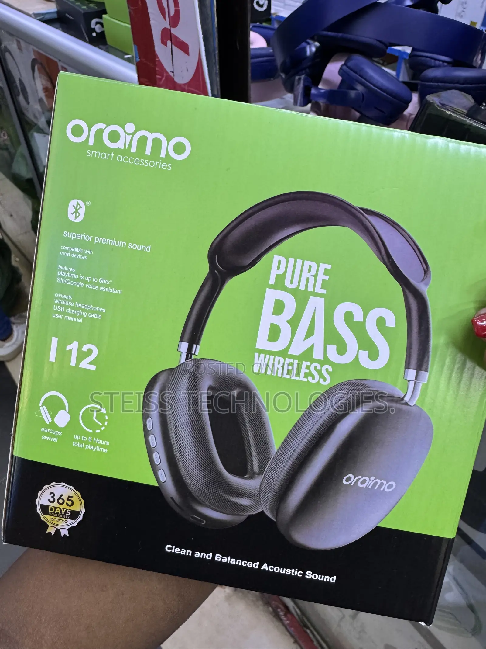 Pink Oraimo Wireless Headphones