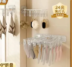 Multifunction Wall Folding Cloth Hanger_car