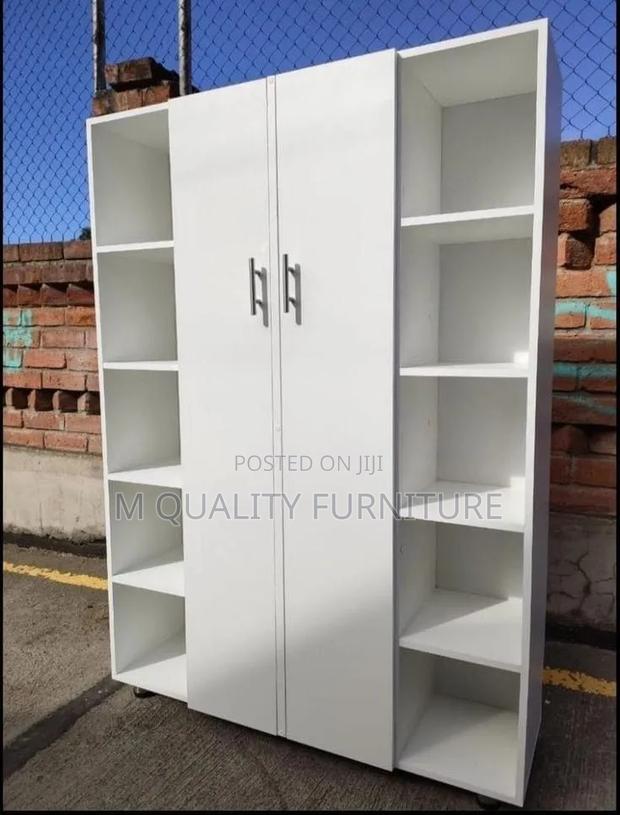 Modern Wooden Wardrobe With Storages