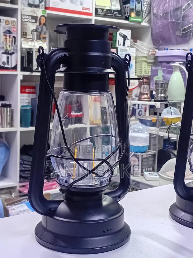 Solar Rechargeable Vintage Lantern Big Size 30c - thumbnail 2