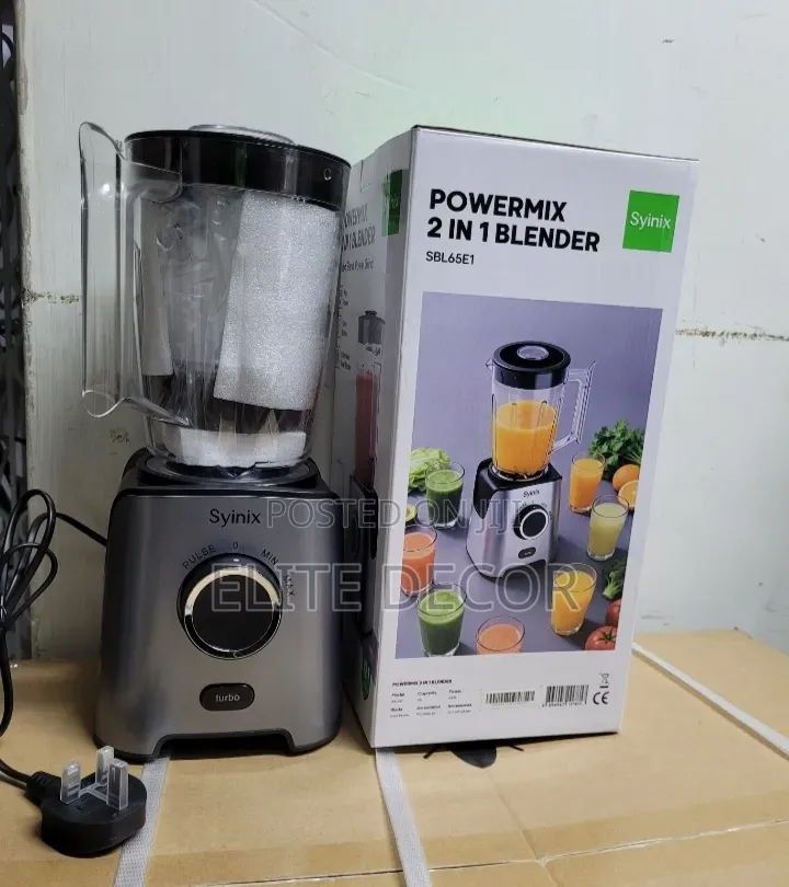 Syinix Powermix 2in1 Blender
Turbo Blend,Power Grind