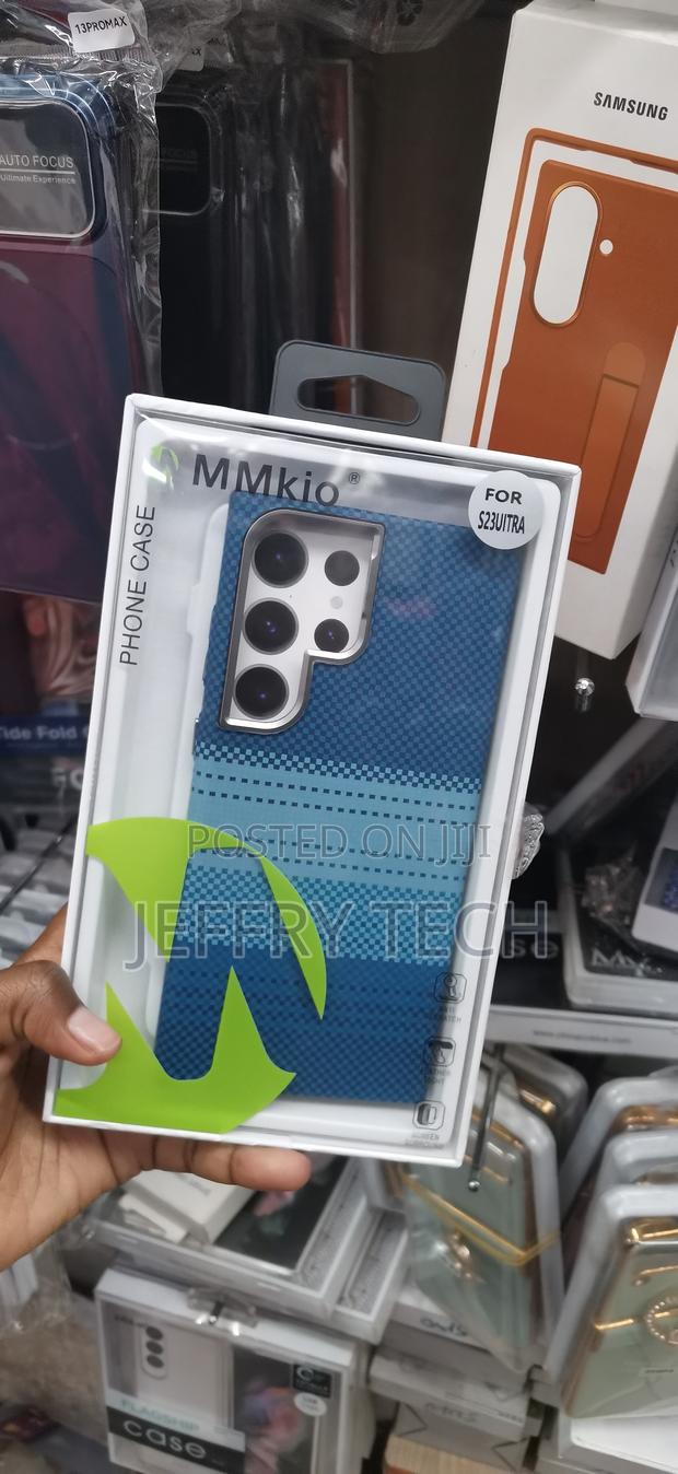 Samsung Galaxy S24 Ultra, Blue Gradient, Geometric Stripe Patterncase - thumbnail 2