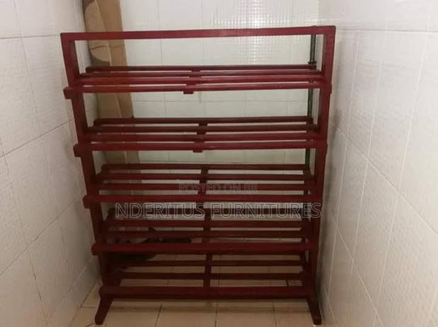 Brown Shoe Rack