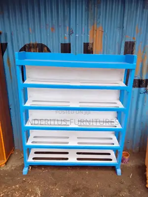 Blue Shoe Rack