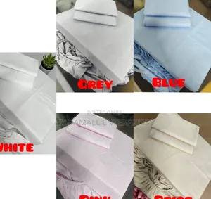 Plain Patterned Fitted Bedsheet Set – 6x7 4sets