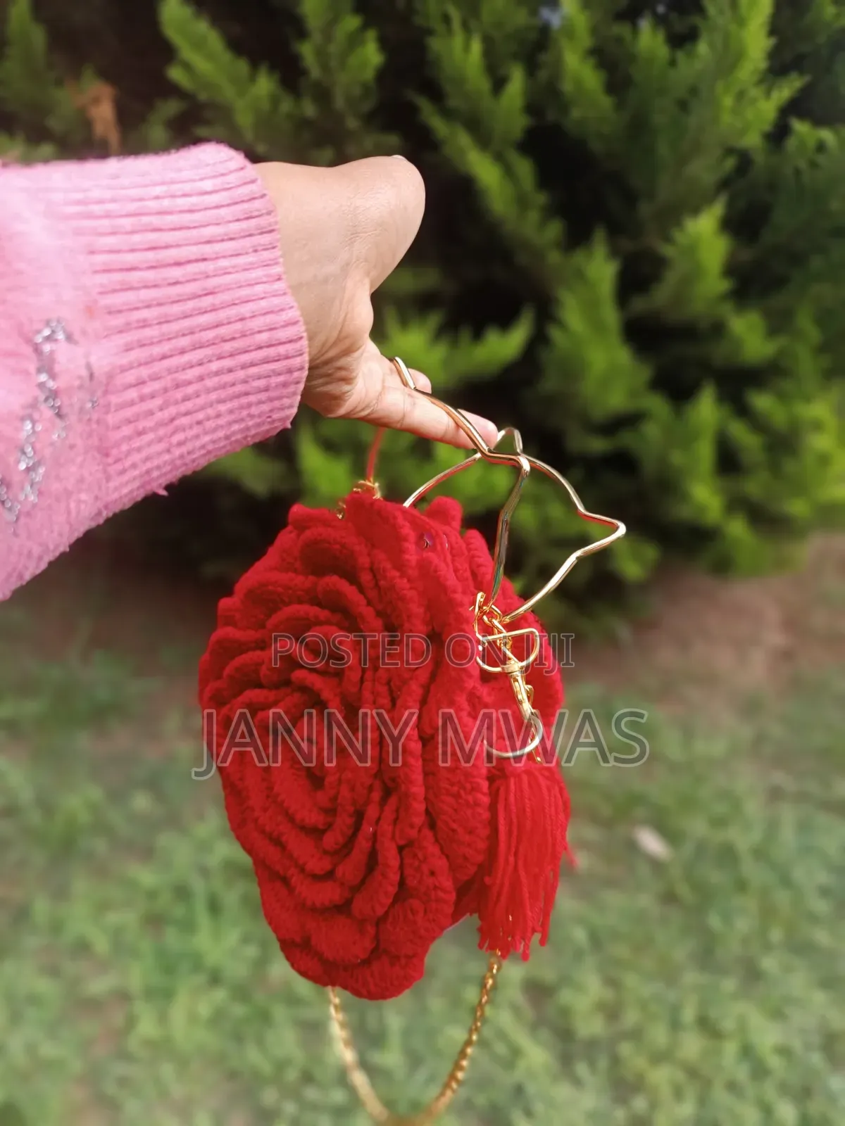 Rose Crotchet Handbag
